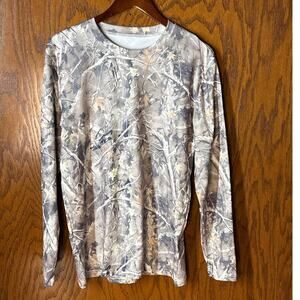 Camo Long Sleeve Shirt Size S Hunting Outdoor Performance Tee Realtree Style
